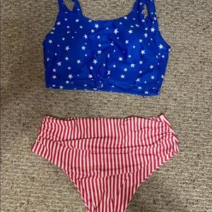 SHEIN flag bikini